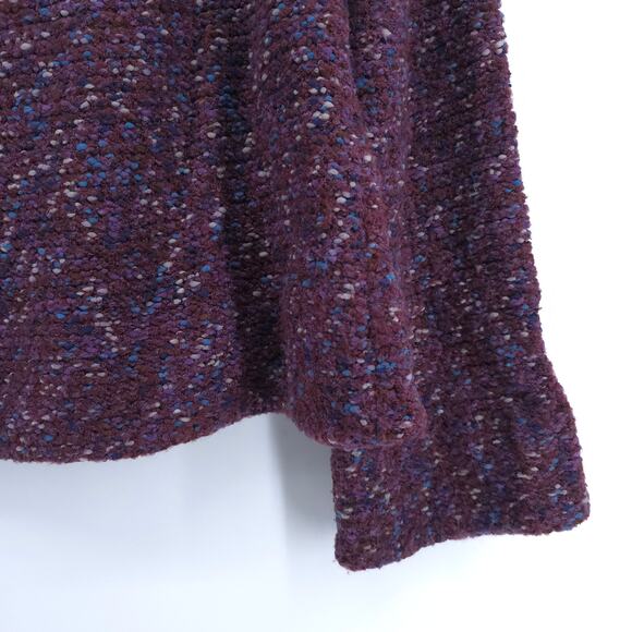 Anthro Curio Vintage Plum Cottagecore Chunky Knit Covered Buttons Petticoat M - Picture 9 of 16